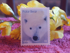 Five Vintage Mint Postage Stamps - Arctic Animals - The Polar Bear - No. 3291