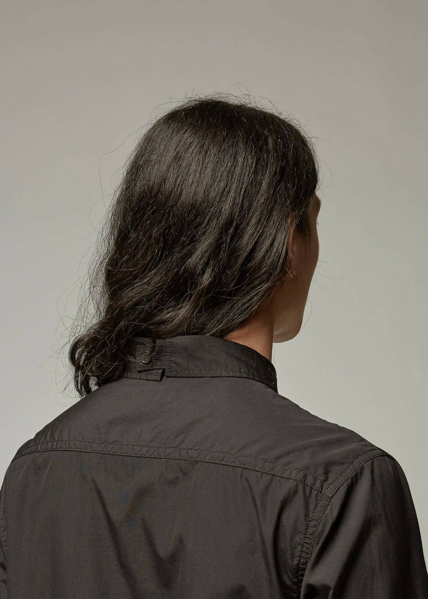 YOHJI YAMAMOTO MENS CHAIN STITCH ASYMMETRICAL SHIRT SIZE 2 YOHJI YAMAMOTO MENS CHAIN STITCH ASYMMETRICAL SHIRT SIZE 2
