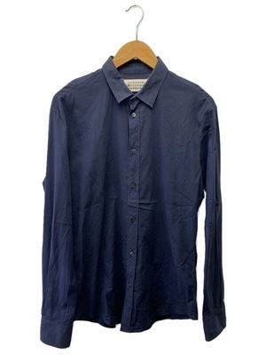 Maison Margiela Long Sleeve Shirt 48 Cotton Navy Plain | eBay