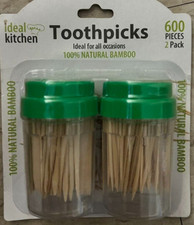 600Pcs Tooth Picks Double Pointed Oral Care Toothpick Appetizer Sticks US Seller