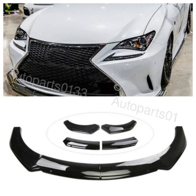 Gloss Black Front Bumper Lip Splitter Spoiler Body Kits For Lexus RC F RC200t US