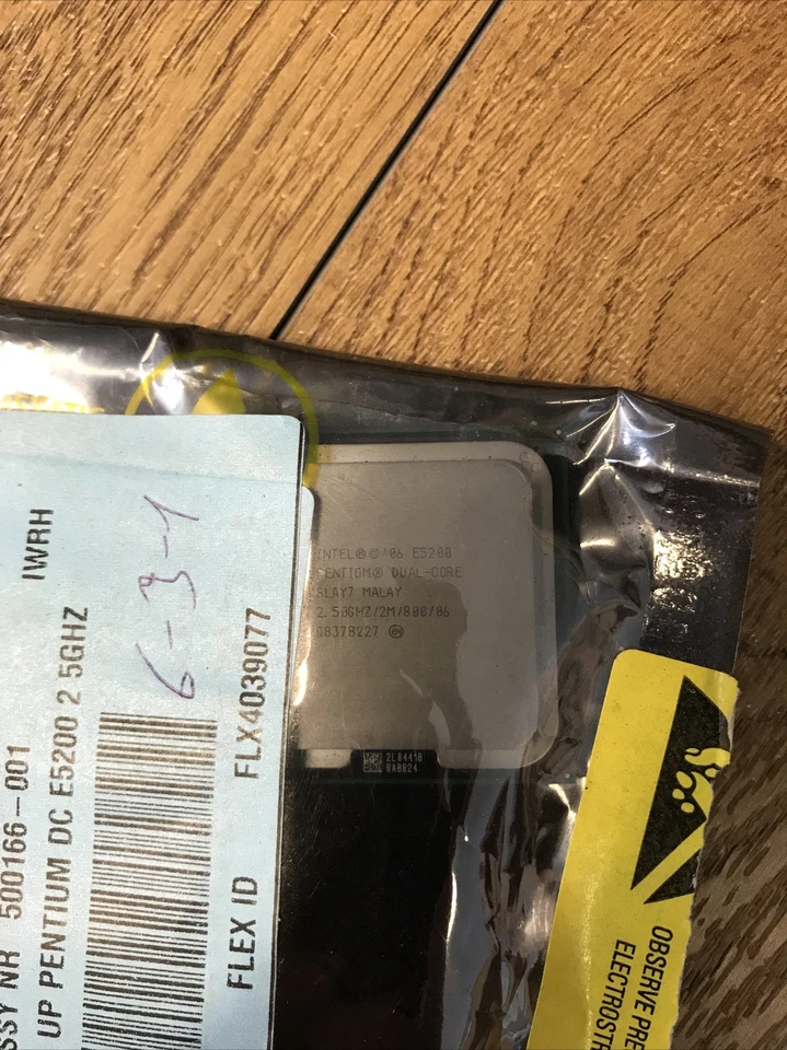 Intel Pentium E5200 Dual Core Processor 2.5Ghz SLAY7 CPU Processor HP 500166-001 - Image 2 of 2