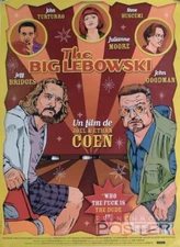 THE BIG LEBOWSKI - THE DUDE / COEN / BRIDGES / GOODMAN - RARE REISUE POSTER