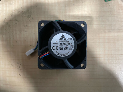 1x Delta 60mm x 38mm 4-pin PWM Fan 12V 60x38mm AFC0612DE 66CFM Hi-speed