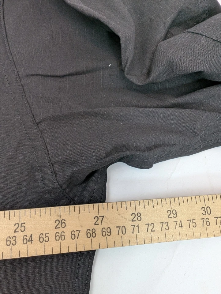 NEW TRU-SPEC 4 POCKET XLL COTTON POLYESTER LONG SLEEVE BLACK UNIFORM - Image 3 of 4