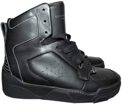 890 $ Givenchy Sneakers schwarz Leder Tyson hohe Schnürschuhe 39 - 7 - Bild 9 von 10