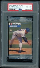 NOLAN RYAN Top 1993 Jimmy Dean Baseball Cello Pack Sealed PSA 8 NM-MT