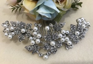 Usa Seller Hair Comb Bridal Wedding Rhinestone Pearl Hair
