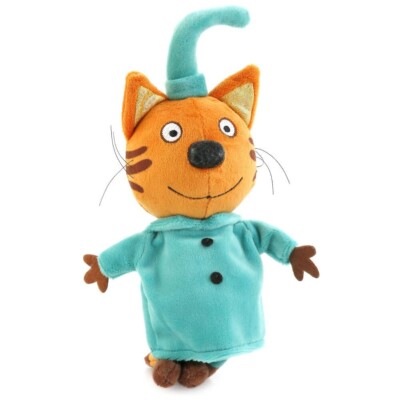 Compote the Cat Plush Singing Toy Russian Cartoon Toy Кот Компот Три Кота