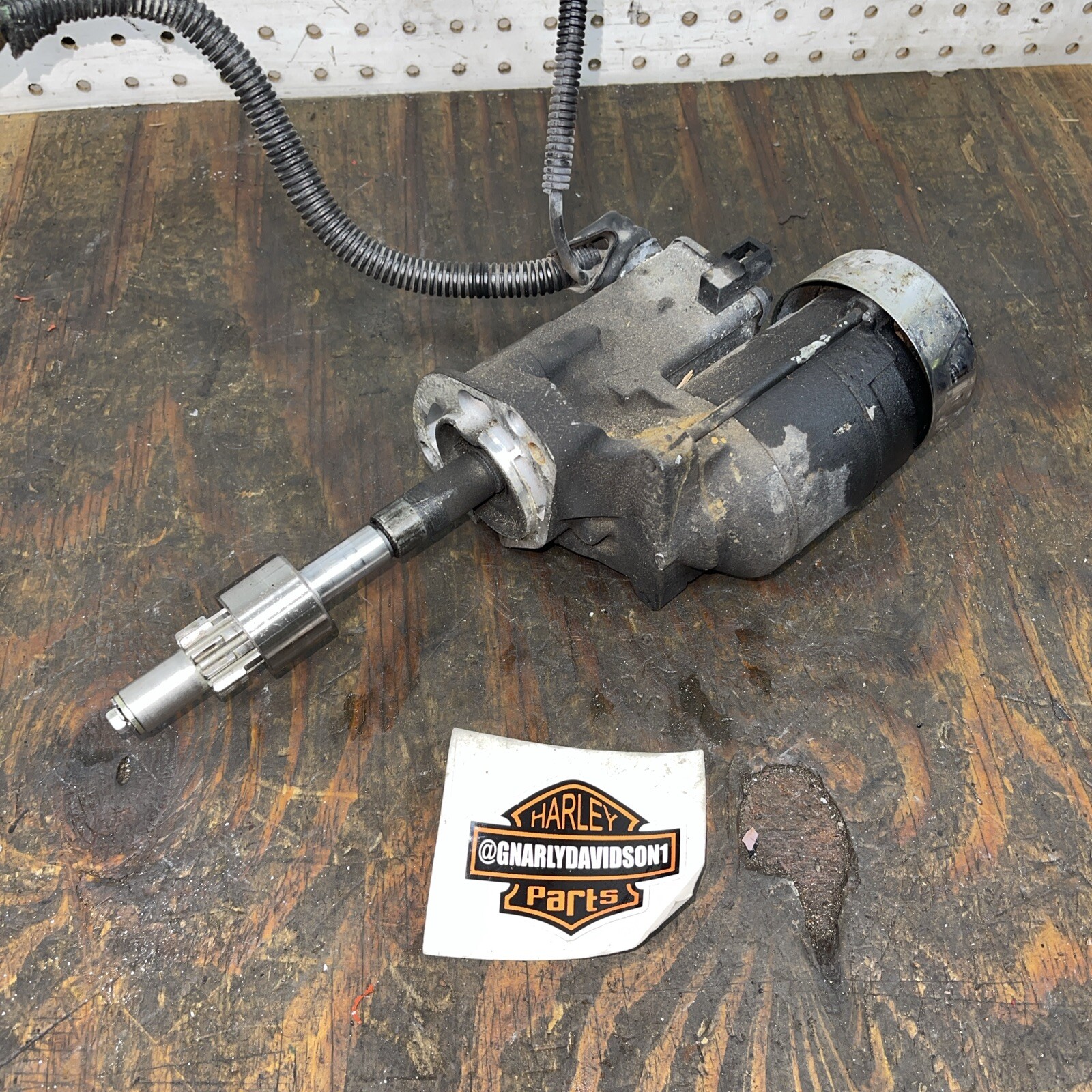 02 HarleyDavidson Softail Starter Motor & Jackshaft Used Tested 751 eBay