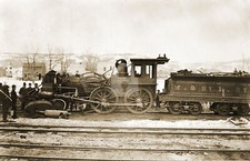 Milwaukee & St. Paul Steam Locomotive, Boiler Failure RPPC Photo Postcard COPY