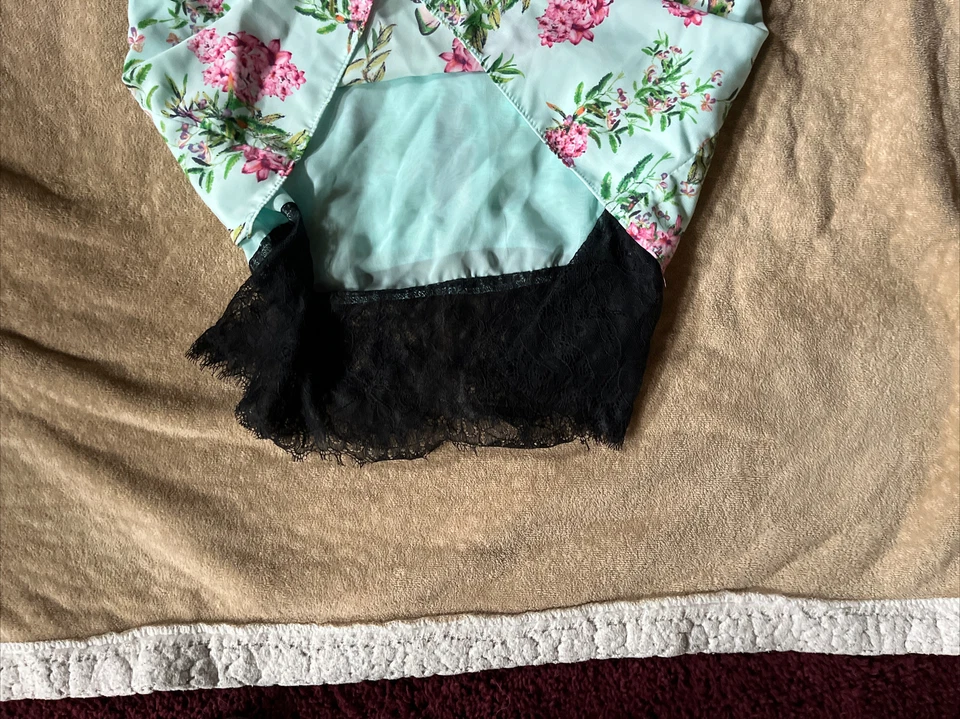 Vestido de cóctel Adelyn Rae XS boho azul claro verde azulado fiesta de verano informal para mujer Foto 3 de 4