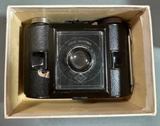 1930s AGFA Clipper 45 Folding Camera Photography Original Box Vintage Untested