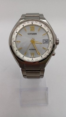 CITIZEN H149-S125626 Eco-Drive Radio Titanium White Dial Watch