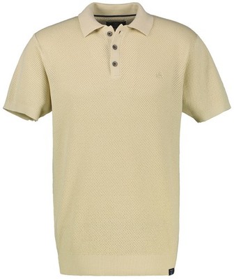 Lerros Poloshirt Regular Fit Struktur beige