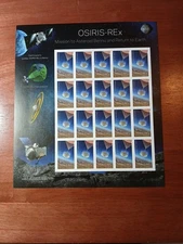US 2023 Scott #5820 4ever OSIRIS-REx Imperf/NDC Pane of 20 VF Mint #P11111