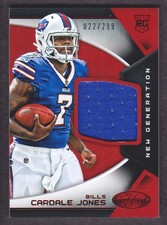 2016 Certified Football New Generation JERSEY Mirror Red #30 Cardale Jones /299