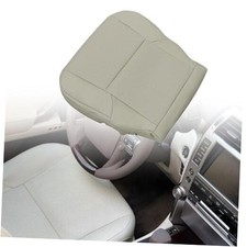 Priprilod Tan Perforated Leather Driver Side Bottom Seat Cover Compatible with