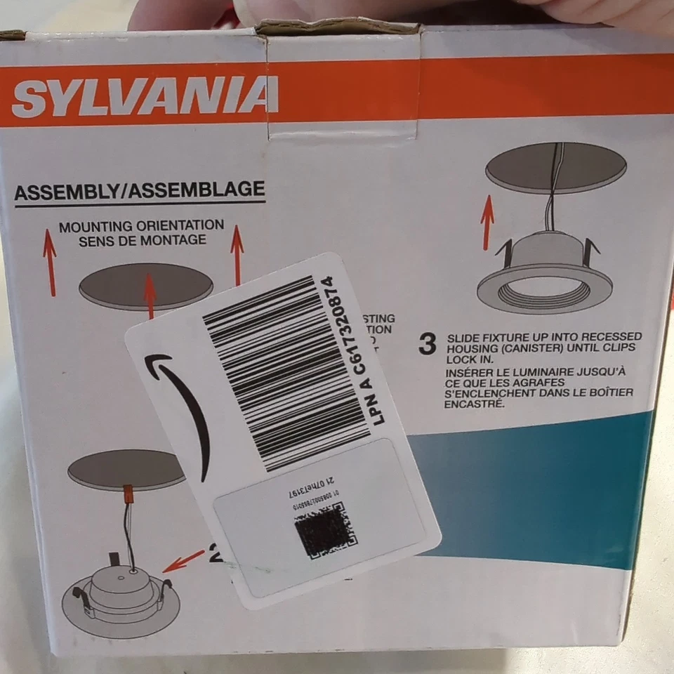 SYLVANIA 4" LED Recessed Light, 7.5W=65W, Dimmable 600 LM White 3000K 1 Pk Screw - Image 4 of 4
