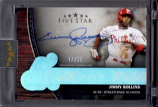 JIMMY ROLLINS 2025 Topps Five Star Five Time Signatures Autograph Auto #17/25