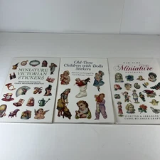 Sticker Books Lot of 3 Miniature Victorian Stickers Selected By Carol Grafton