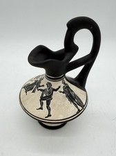 Vintage E. Gristouil “Danse” Made In Greece Dance Pottery Pitcher 6” RARE