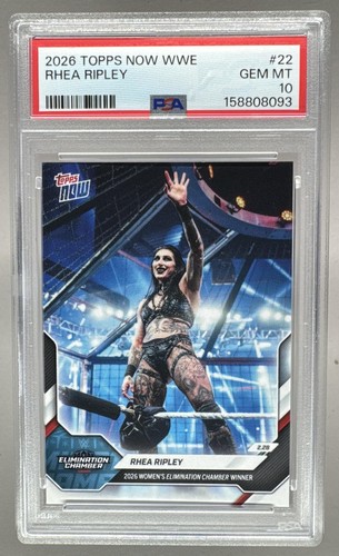 158808093 Rhea Ripley 2026 Topps Now WWE #22 - PSA 10