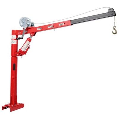 1000 Lbs Pickup Truck Crane With Manual Winch, Four Capacity for 500 lbs/600