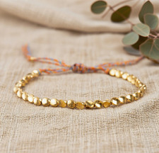 Tibetan Copper Beaded Good Luck Bracelet Friendship Wealth Healing Handmade Gift