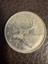 1979 Canadian 25 Cent Coin