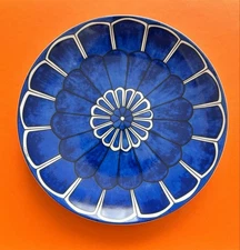 Hermes Blue Deyulle Bread Plate 16cm Unused Discontinued Kitchenware