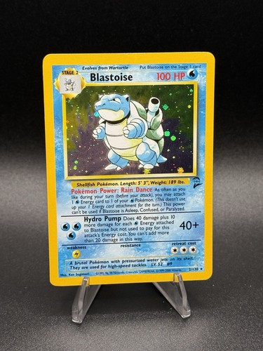 Pokemon Blastoise 002/130 Base Set 2 Holo RC441 - Picture 1 of 2