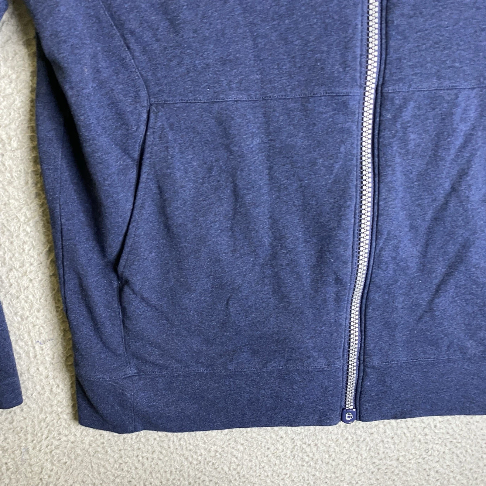 B Draddy Mara Jacket Mens Large Blue Full Zip Mock Neck MCC Logo Golf Preppy - product detail image 5