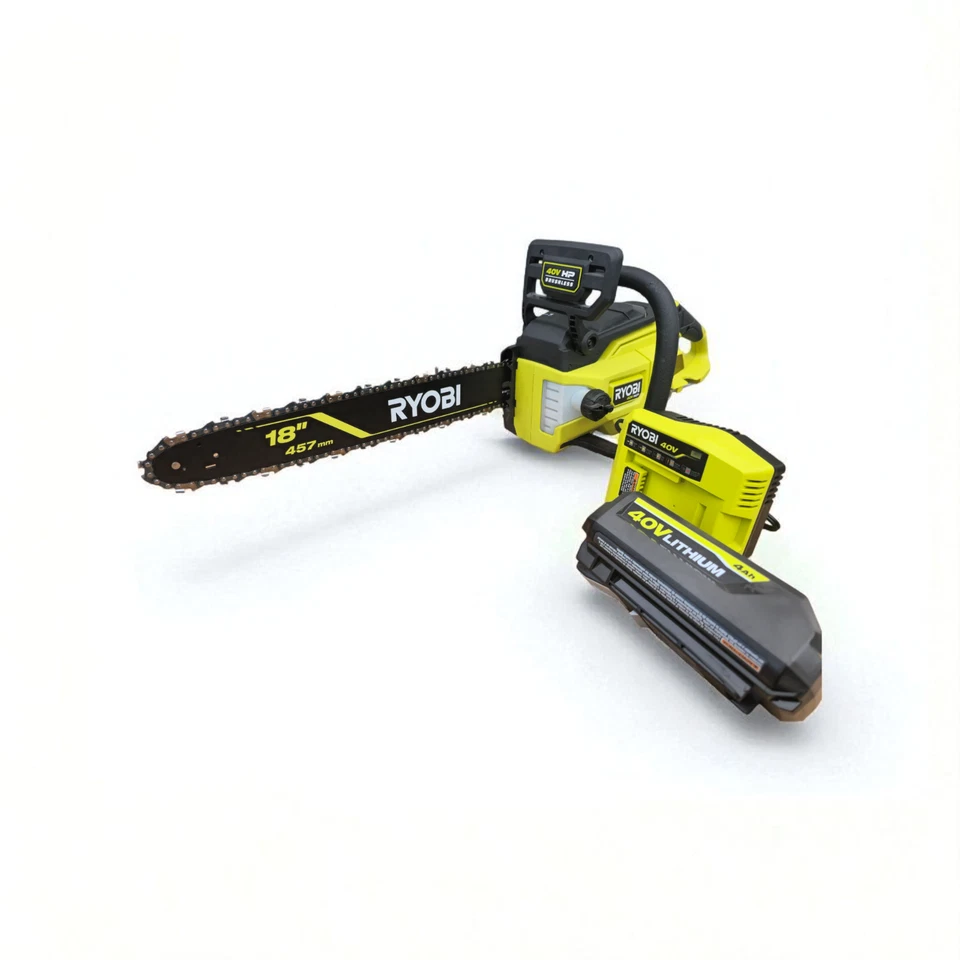 Motosierra RYOBI RY40HPCW01 40V HP sin escobillas 18", con batería (4ah) y cargador Foto 2 de 4