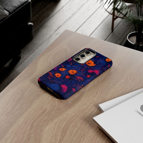 Blue Floral Phone Case, Tough Phone Case, Cute Phone Cover, Unique Gift For Her - 第 215/273 張圖片
