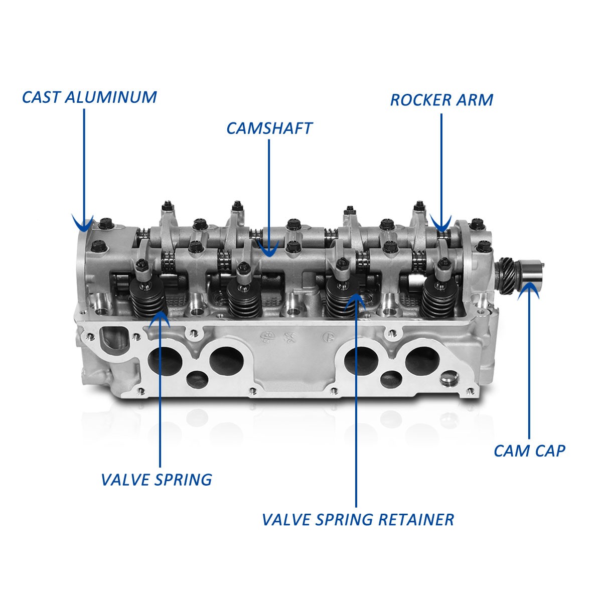Aluminum Cylinder Head Assembly For Mazda 626 B2000 B2200 83-93 – FE F8, FE70-10-100