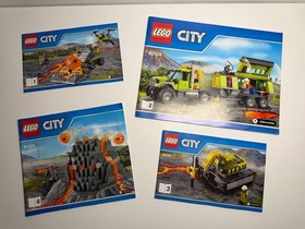 LEGO 60124 City Volcano Exploration Base 100% COMPLETE with Box and Manuals
