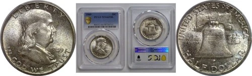 1949 Franklin Half Dollar   PCGS MS-66 FBL