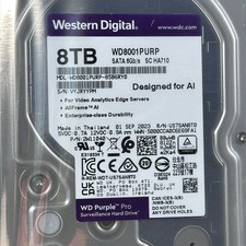 NEW 8TB Internal Hard Drive WD Purple PRO 3.5" Surveillance HDD 256MB WD8001PURP
