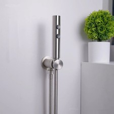 Two Ways SUS HandHeld Bidet Shattaf Muslim Shower Sprayer Brass Connector Kit