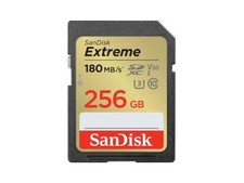 SanDisk Extreme 256 GB Class 3/UHS-I U3 SDXC - 180 MB/s Read - 130 MB/s Write