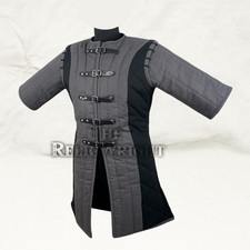 Medieval Gambeson Aketon Cotton Padded Armor Jacket SCA LARP Reenactment Hallowe