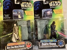 Kenner Star Wars Power of the Force Electronic F X Darth Vader & Obi-Wan Kenobi