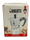 Bialetti Moka Express – Stove Top Espresso Maker 6 Cup, Silver and Black