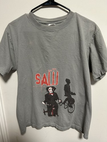 Vintage Saw Horror Movie Promo T-Shirt size small 2000s