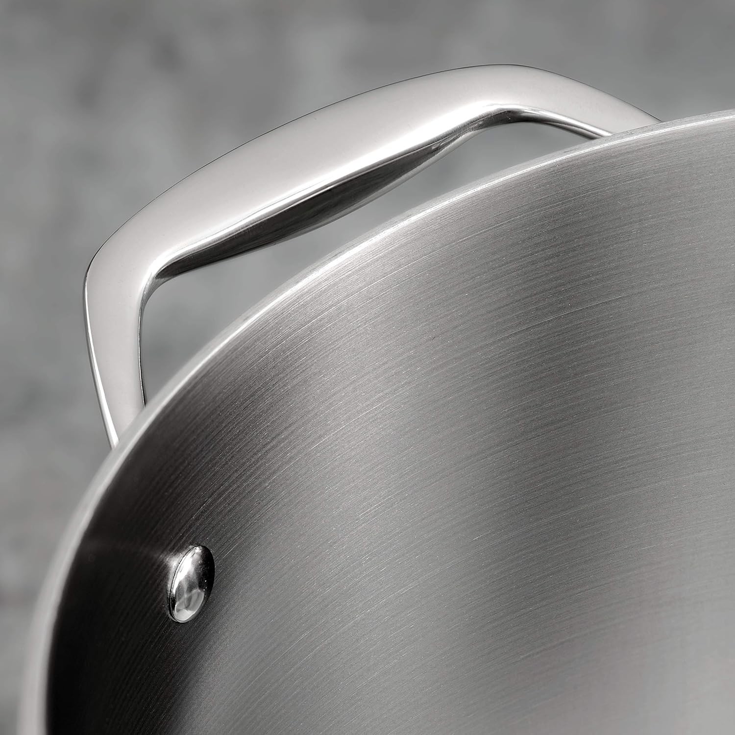 Tri-Ply Clad Stainless Steel 3-Quart Saute Pan with Lid, Induction-Ready