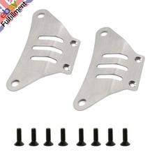 1/10 RC Car Stainless Front Rear Chassis Armor Protector Cover For Tamiya TT-02