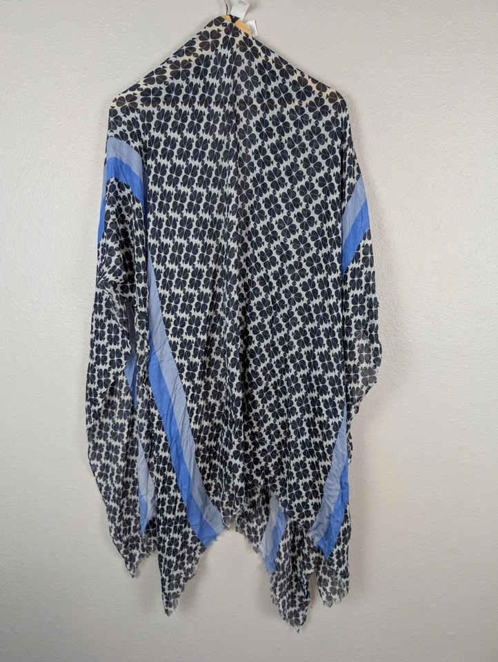 KATE SPADE NEW YORK Mujer Envolvente Bufanda Kimono Poncho Encubrimiento Playa Verano 171 Foto 3 de 4