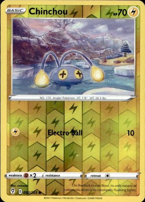 Chinchou - 8/15 Nintendo Pokemon Reverse Holo #008/015