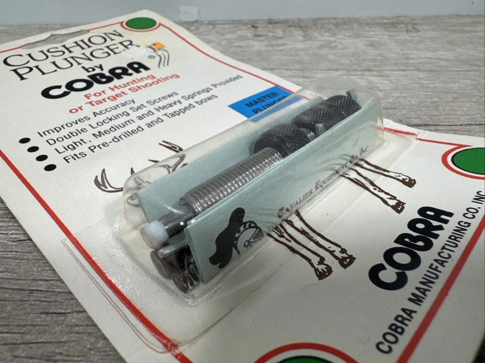 Vintage Recurve Bow Master Cushion Plunger Rest by Cobra Archery / Cavalier, New - Image 4 of 4